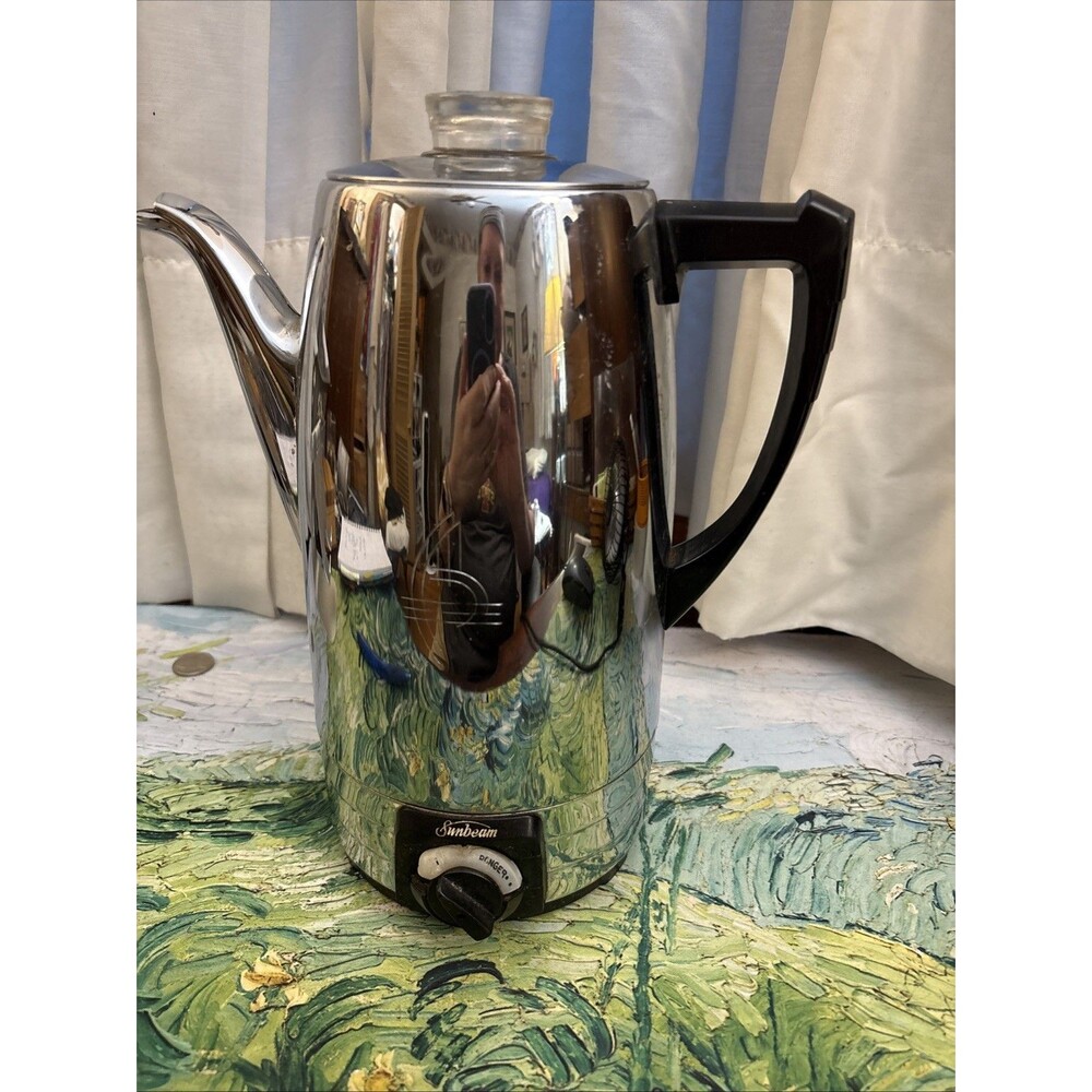 Vintage Sunbeam Coffeemaster Automatic Percolator Coffee Maker AP10 W/Cord